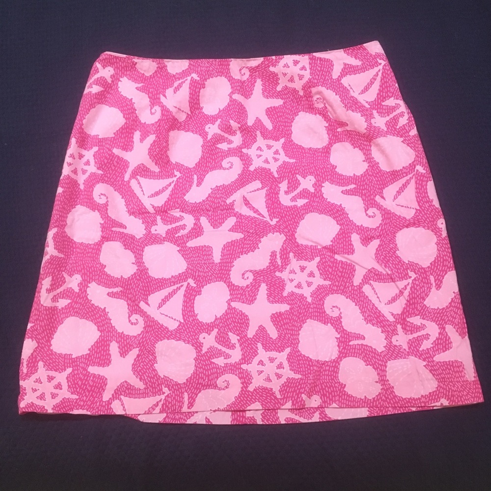 Pink nautical Lily Pulitzer skirt
